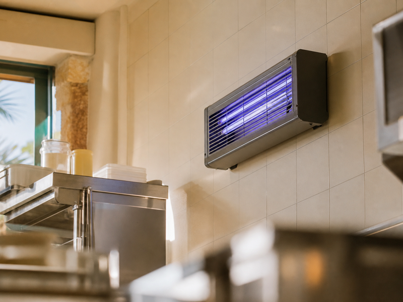 Piège UV professionnel de contrôle des mouches en cuisine collective
