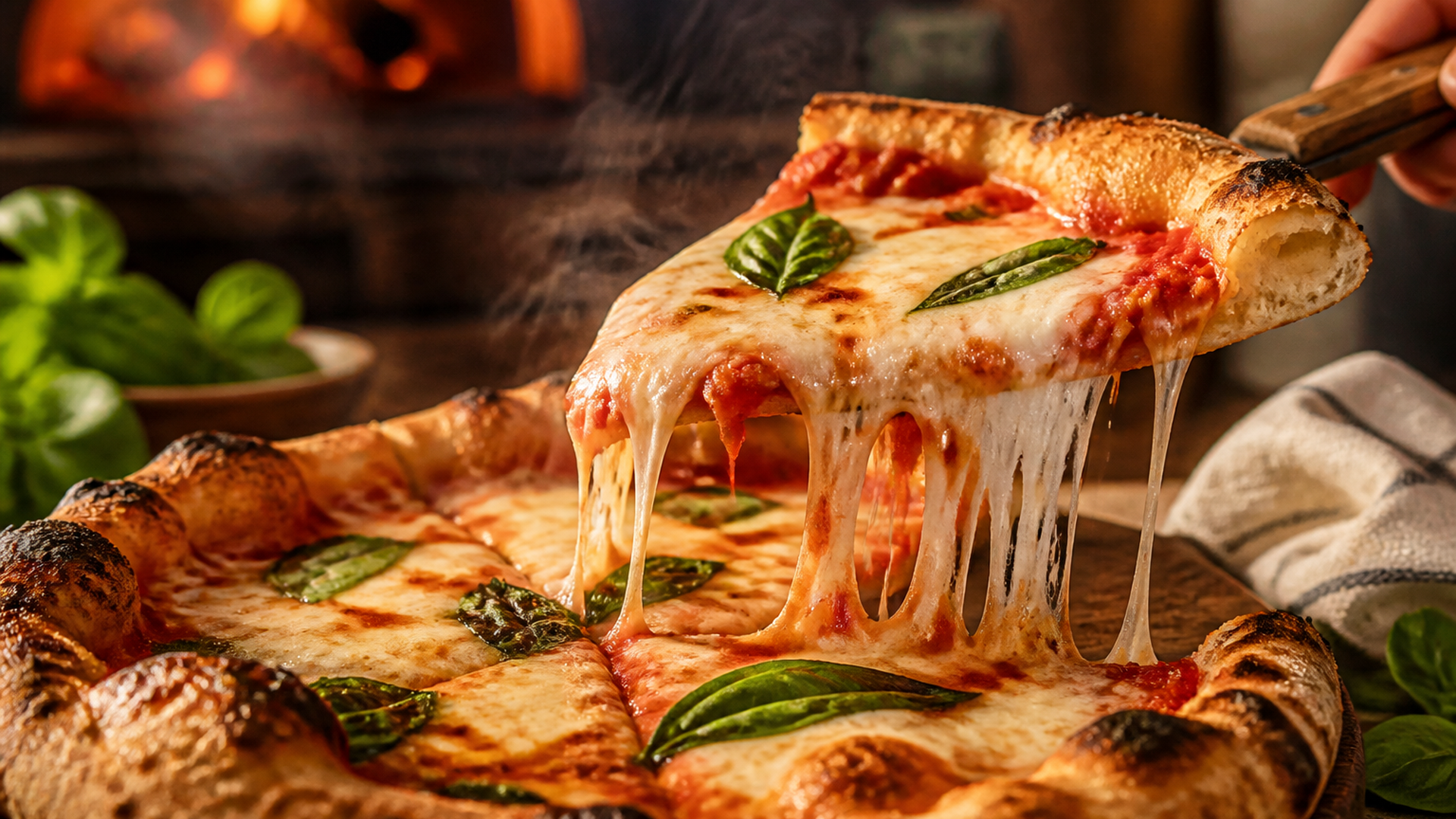 Pizza au feu de bois de La Fabbrica
