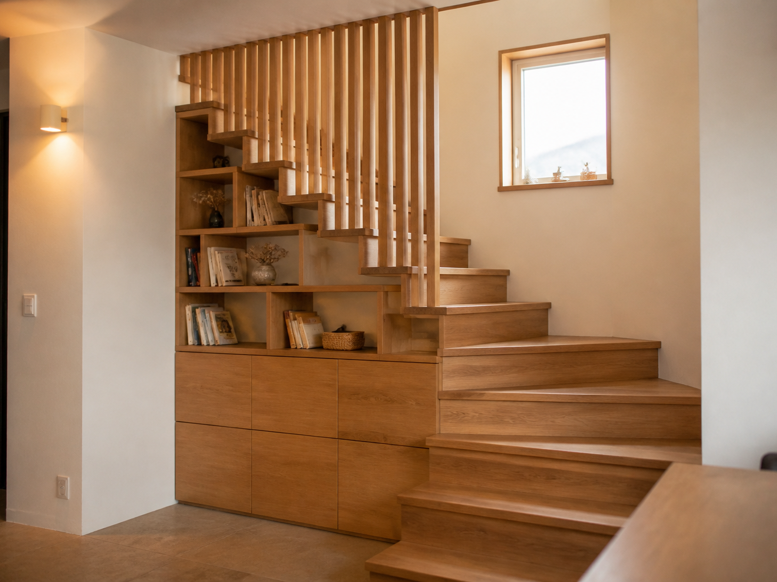 Réalisation en bois sur-mesure d'un menuisier